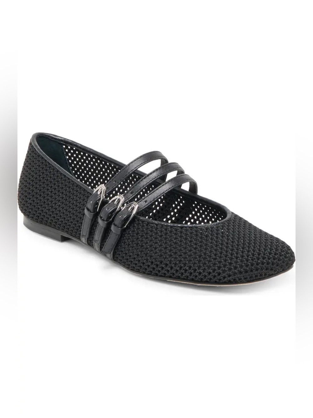 NEW in box Dolce Vita Alisen Mesh Mary Jane flats shoes black size 7 W